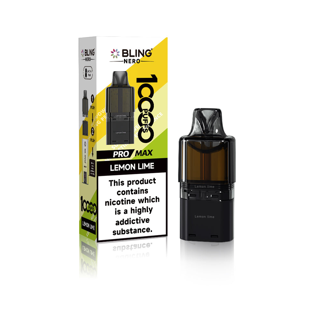 Crystal Bling Nero 10k Pods - Lemon Lime