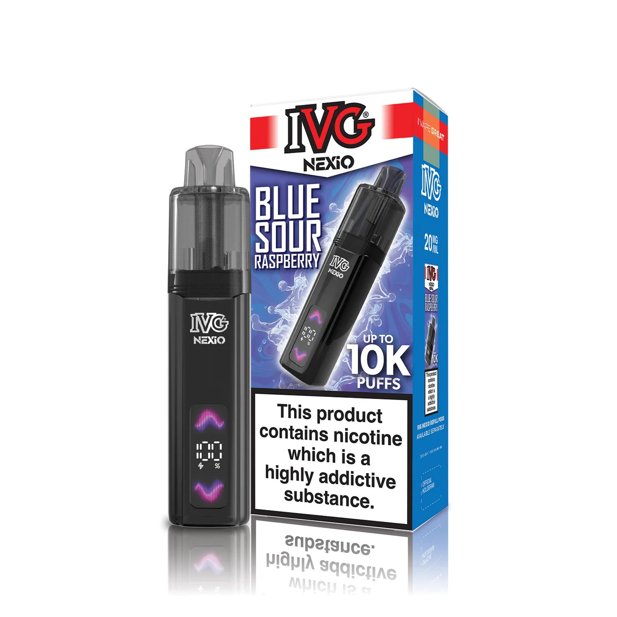 IVG Nexio 10k Vape Kit - Blue Sour Raspberry