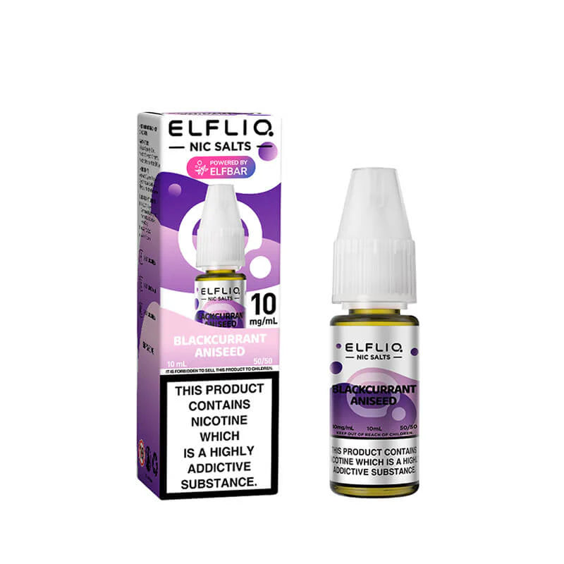 Elfliq Nic Salt - Blackcurrant Aniseed