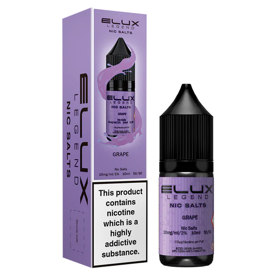 Elux Legend Nic Salts Liquid - Grape