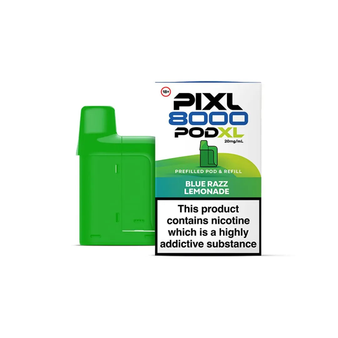 Pixl 8000 Replacement Pods - Blue Razz Lemonade