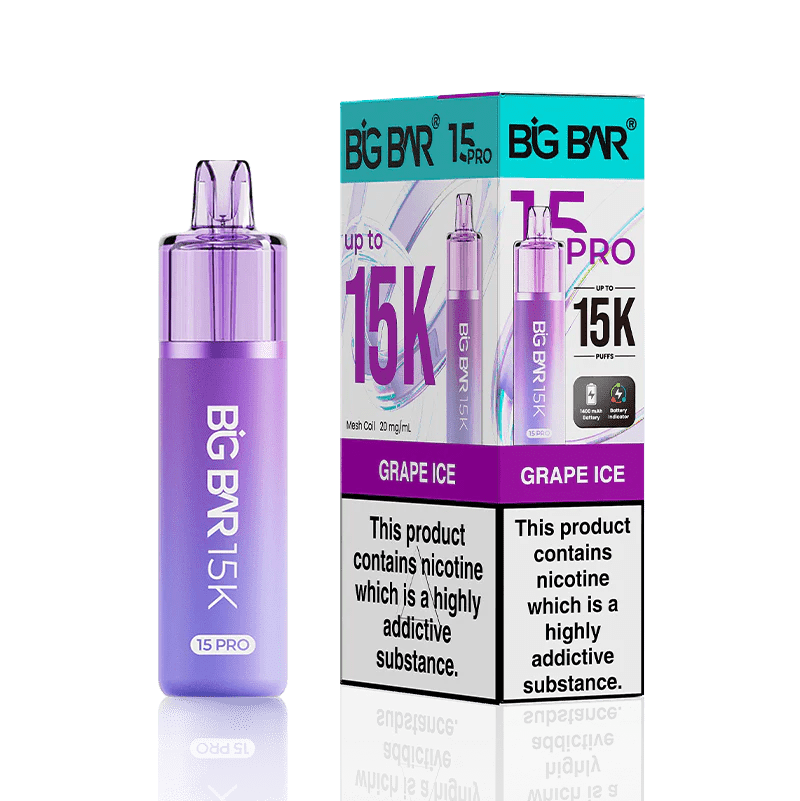 Shop Big Bar Pro 15000 - Grape Ice