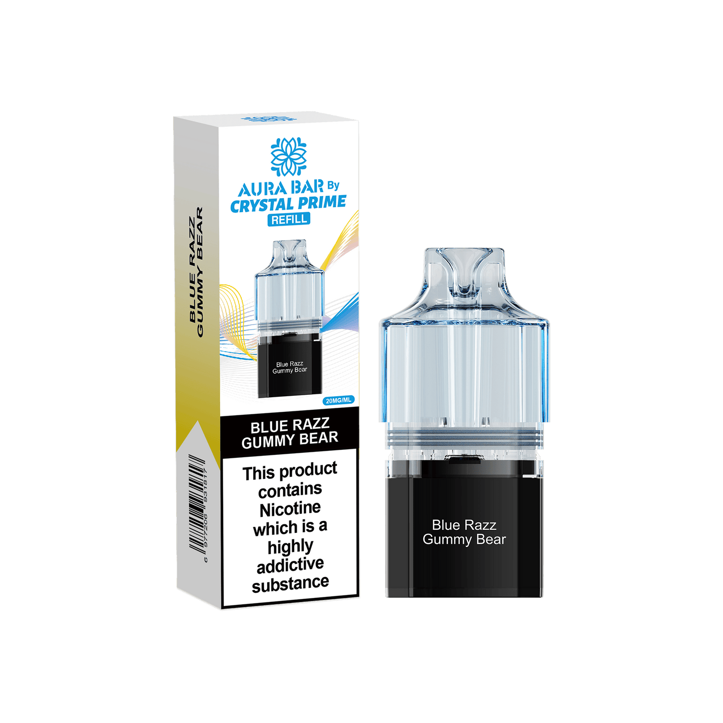 Shop Crystal Prime 10000 Vape Pods - Blue Razz Gummy Bear