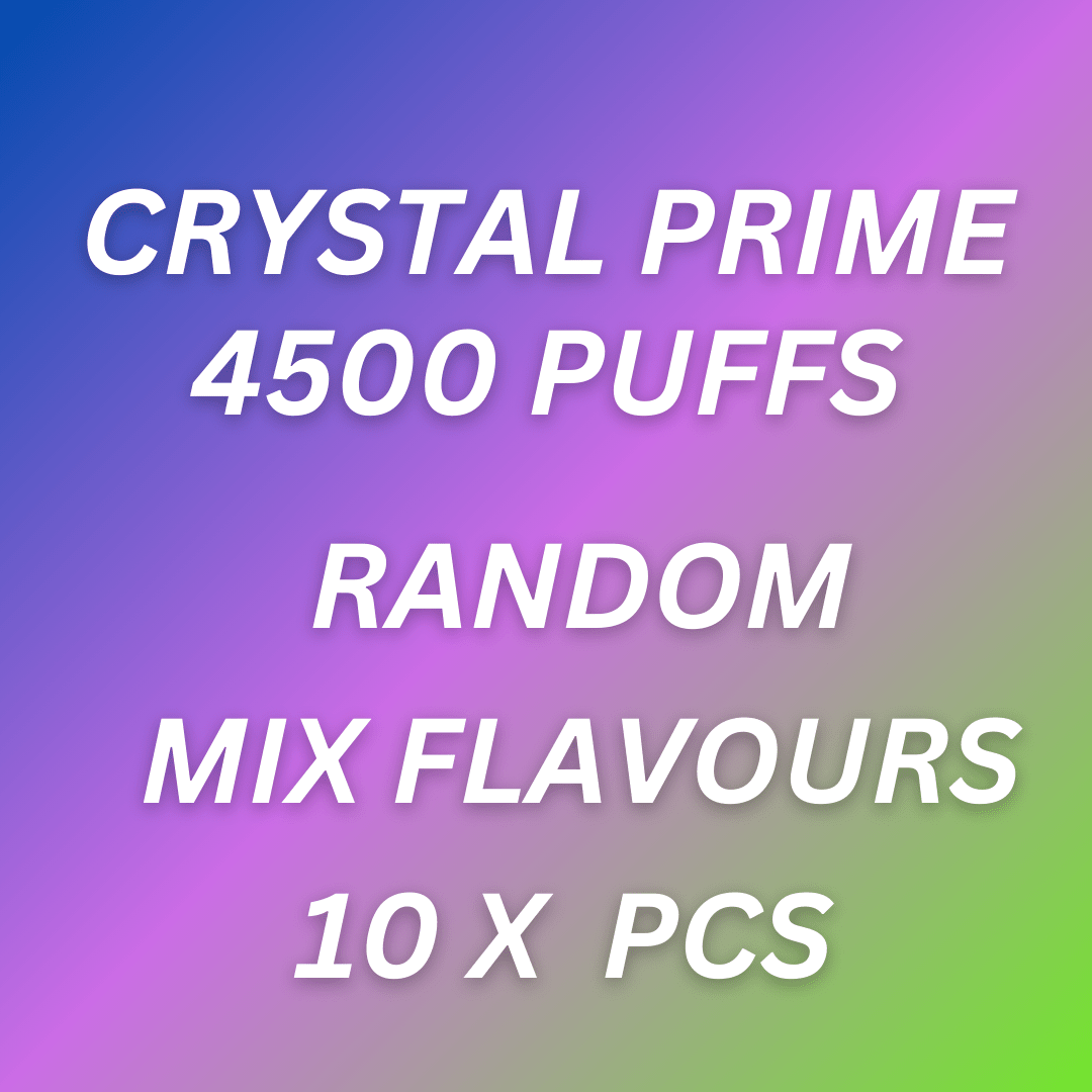 Shop Crystal Prime Pro 4500 Puffs - Box of 10 (Random Mixed Flavours)
