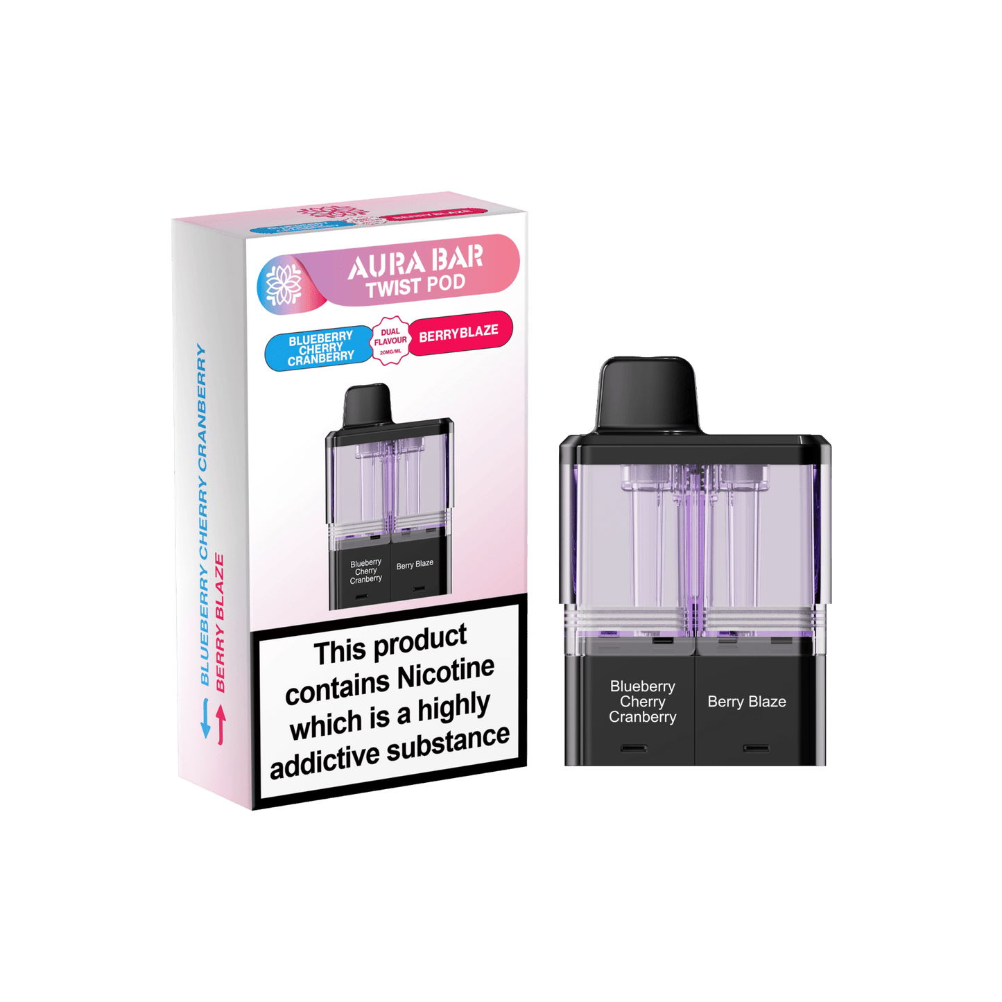 Shop Crystal Prime Twist 40k Pods - Blueberry Cherry Cranberry/Berry Blaze