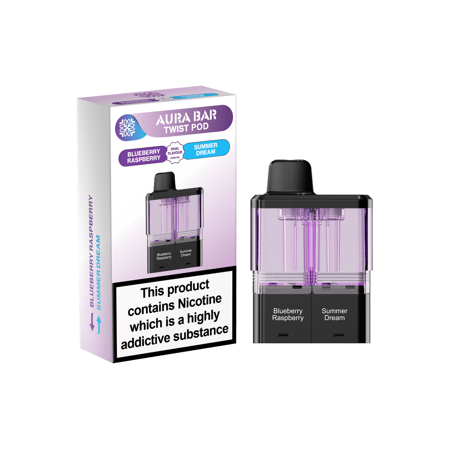 Shop Crystal Prime Twist 40k Pods - Blueberry Raspberry/Summer Dream