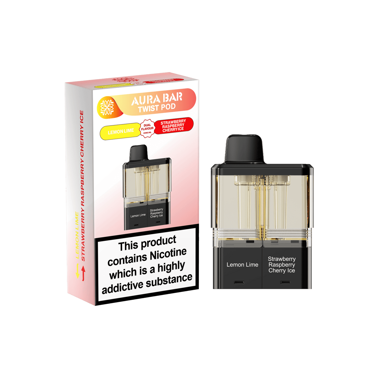 Shop Crystal Prime Twist 40k Pods - Lemon Lime/Strawberry Raspberry Cherry Ice