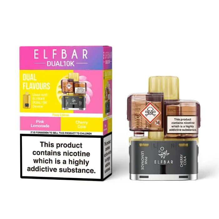 Elf Bar Dual 10k Pods - Pink Lemonade/Cherry Cola Lowest Price ! Elf Bar Dual 10k Pods - Pink Lemonade/Cherry Cola Lowest Price !