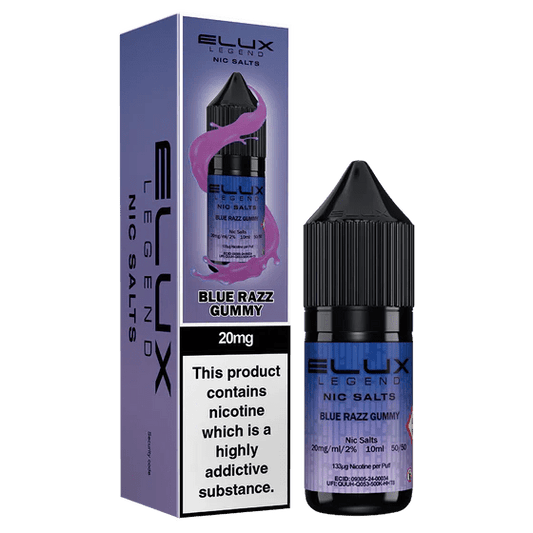 Shop Elux Legend Nic Salts Liquid - Blue Razz Gummy