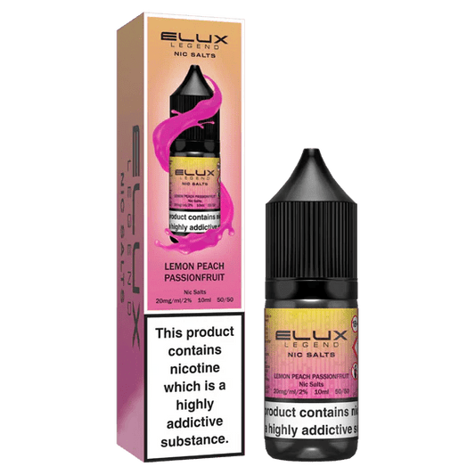 Shop Elux Legend Nic Salts Liquid - Lemon Peach Passionfruit