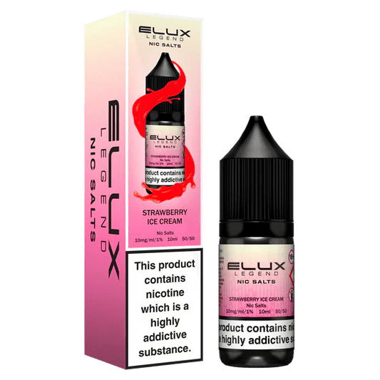 Shop Elux Legend Nic Salts Liquid - Strawberry Ice Cream