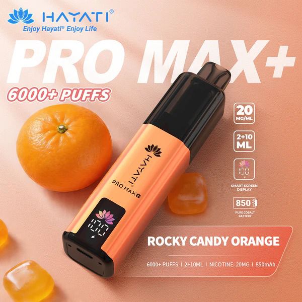 Shop Hayati Pro Max+ 6000 - Rocky Candy Orange