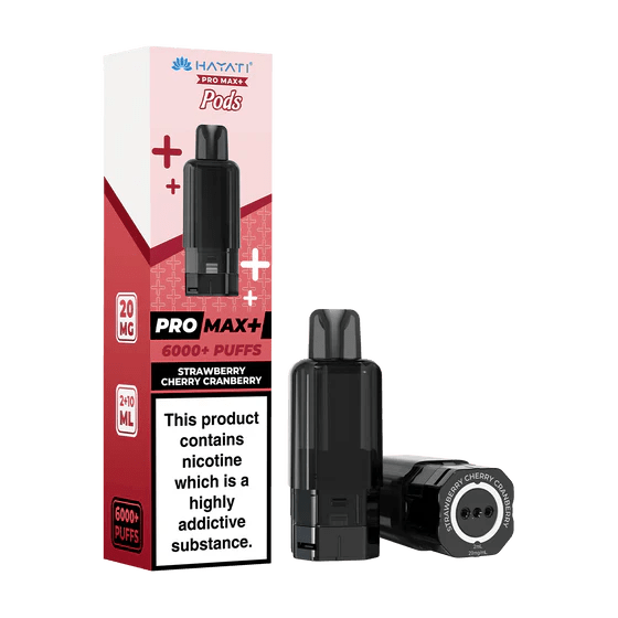 Shop Hayati Pro Max Plus 6K Pods - Strawberry Cherry Cranberry