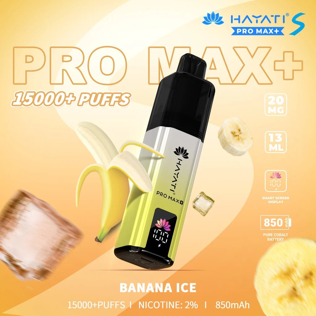Hayati Pro Max + Plus S 15000 Refill Pods - Banana Ice Lowest Price ! Hayati Pro Max + Plus S 15000 Refill Pods - Banana Ice Lowest Price !