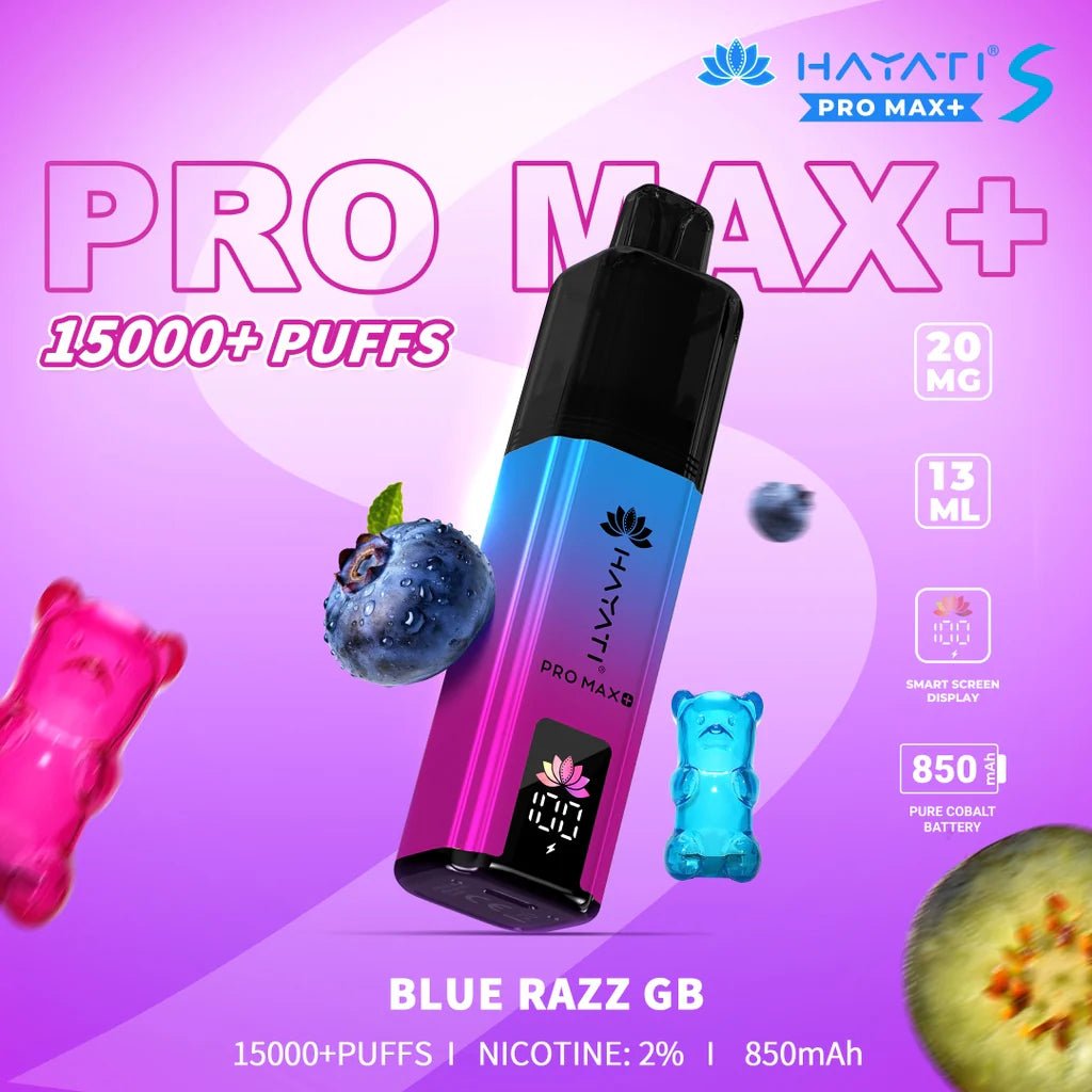 Shop Hayati Pro Max + Plus S 15000 Refill Pods - Blue Razz GB