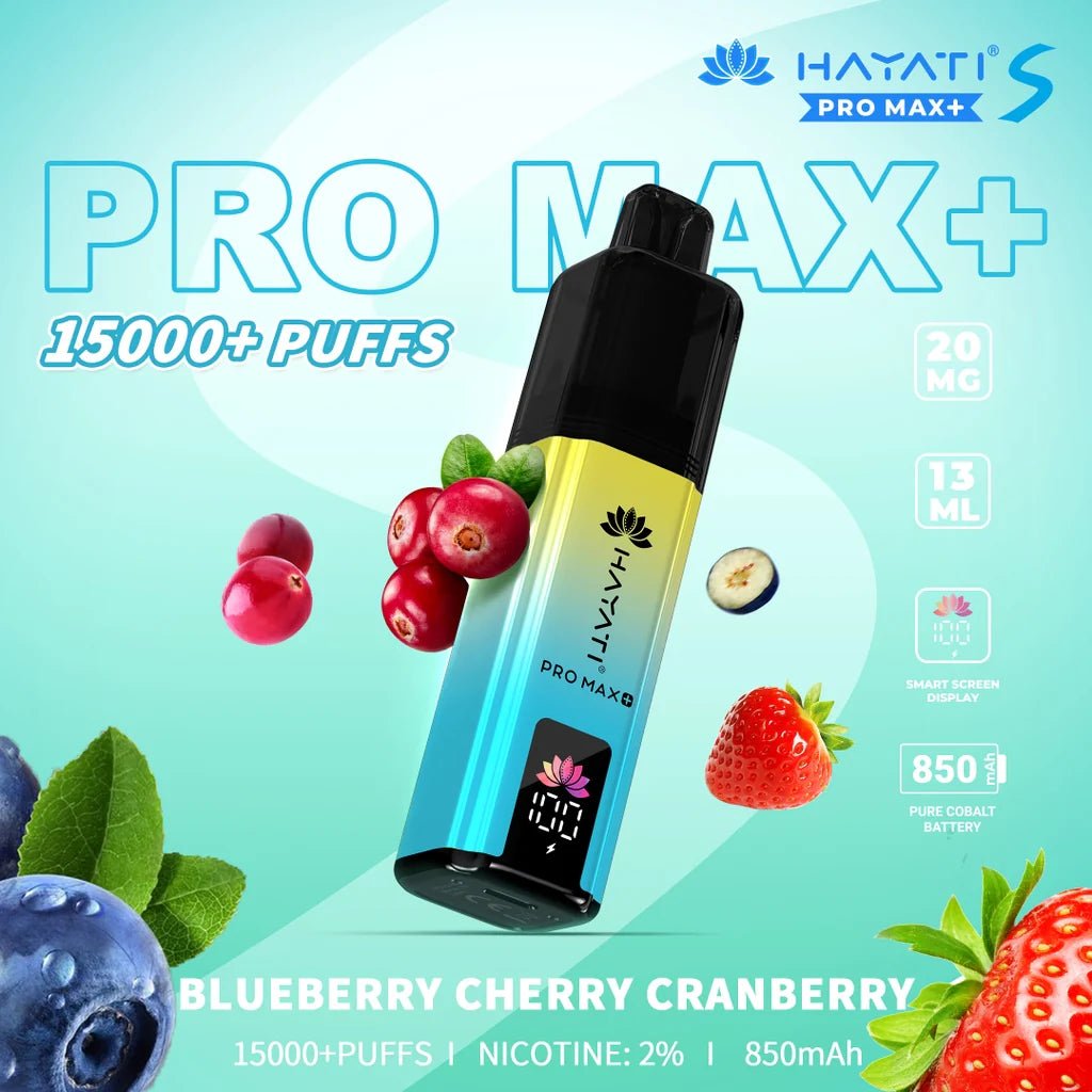 Hayati Pro Max + Plus S 15000 Refill Pods - Blueberry Cherry Cranberry Lowest Price ! Hayati Pro Max + Plus S 15000 Refill Pods - Blueberry Cherry Cranberry Lowest Price !