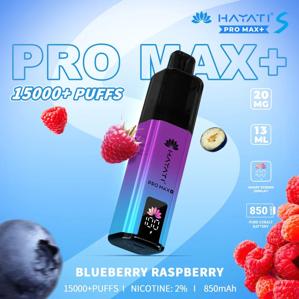 Shop Hayati Pro Max + Plus S 15000 Refill Pods - Blueberry Raspberry