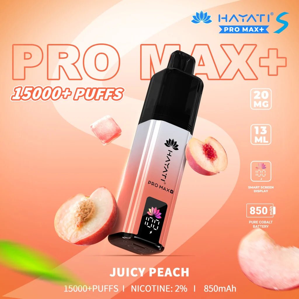Shop Hayati Pro Max + Plus S 15000 Refill Pods - Juicy Peach