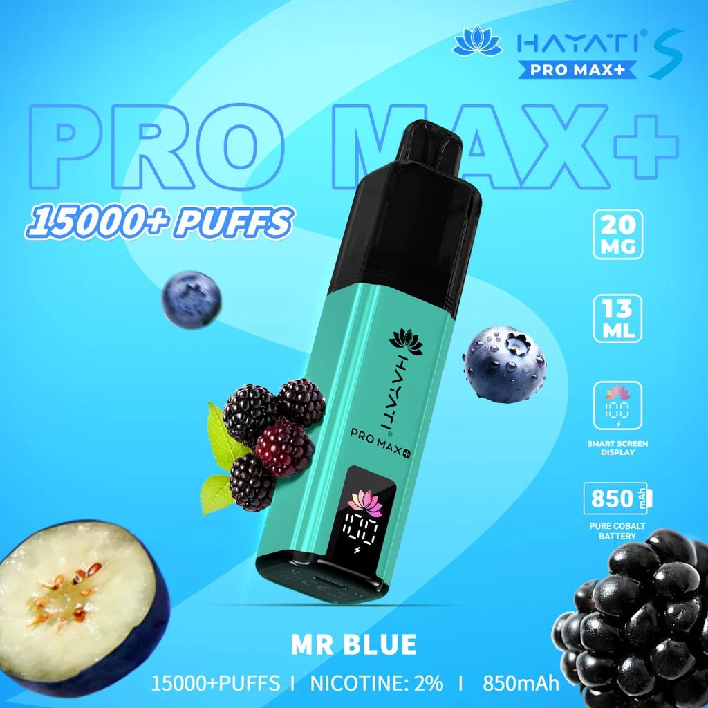 Shop Hayati Pro Max + Plus S 15000 Refill Pods - Mr Blue
