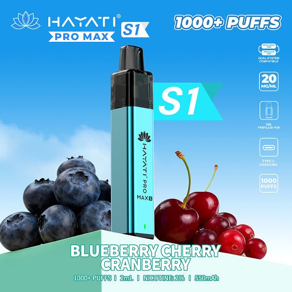 Shop Hayati Pro Max S1 - Blue Cherry Cranberry
