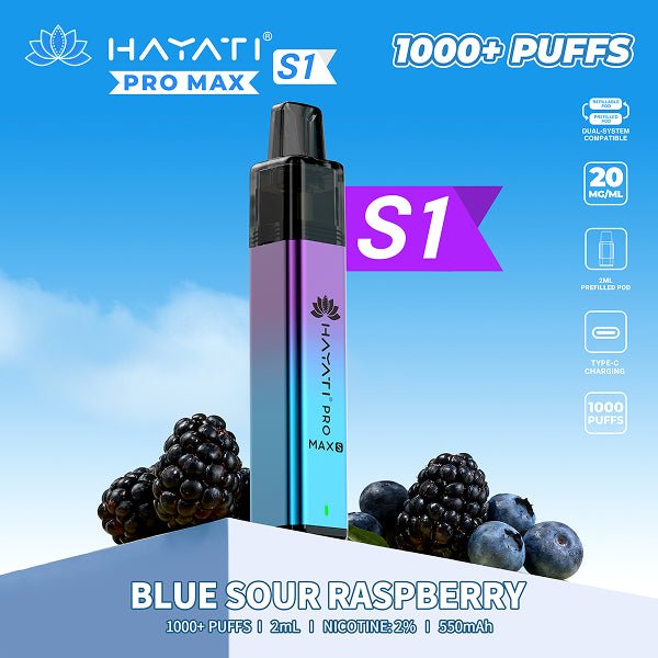 Shop Hayati Pro Max S1 - Blue Sour Raspberry