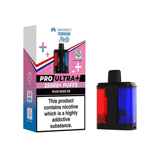 Shop Hayati Pro Ultra Plus 25k Pods - Blue Razz GB