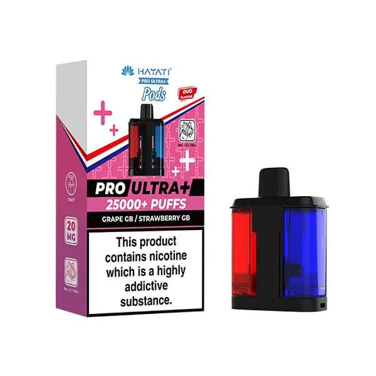 Shop Hayati Pro Ultra Plus 25k Pods - Grape GB / Strawberry GB