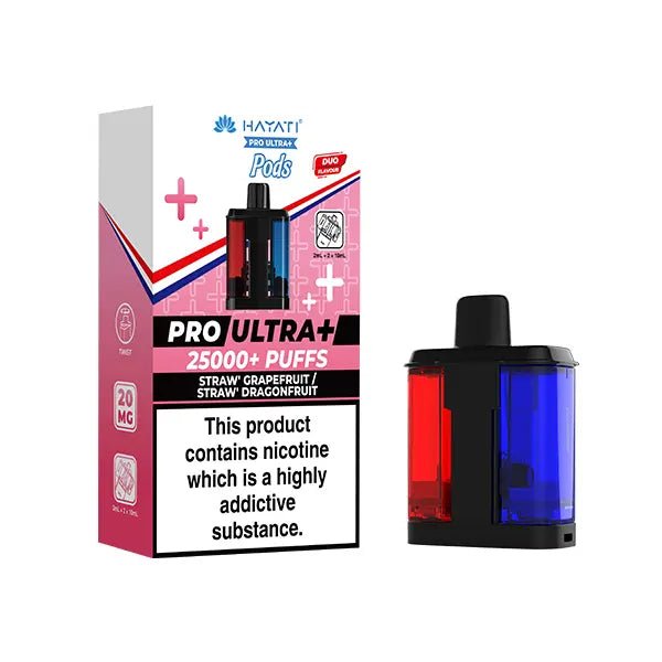 Shop Hayati Pro Ultra Plus 25k Pods - Straw' Grapefruit / Straw' Dragonfruit