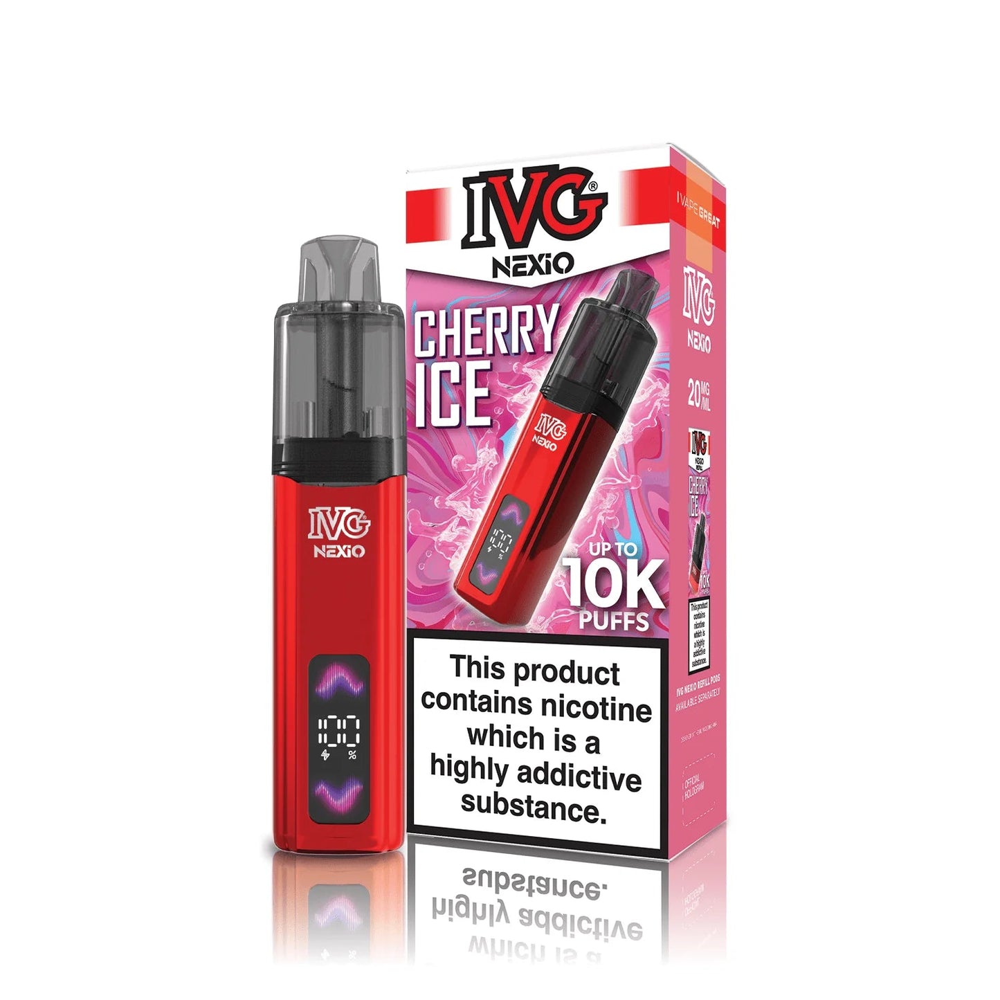 Shop IVG Nexio 10k Vape Kit - Cherry Ice