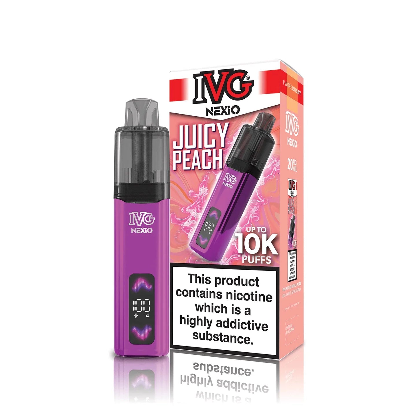 Shop IVG Nexio 10k Vape Kit - Juicy Peach