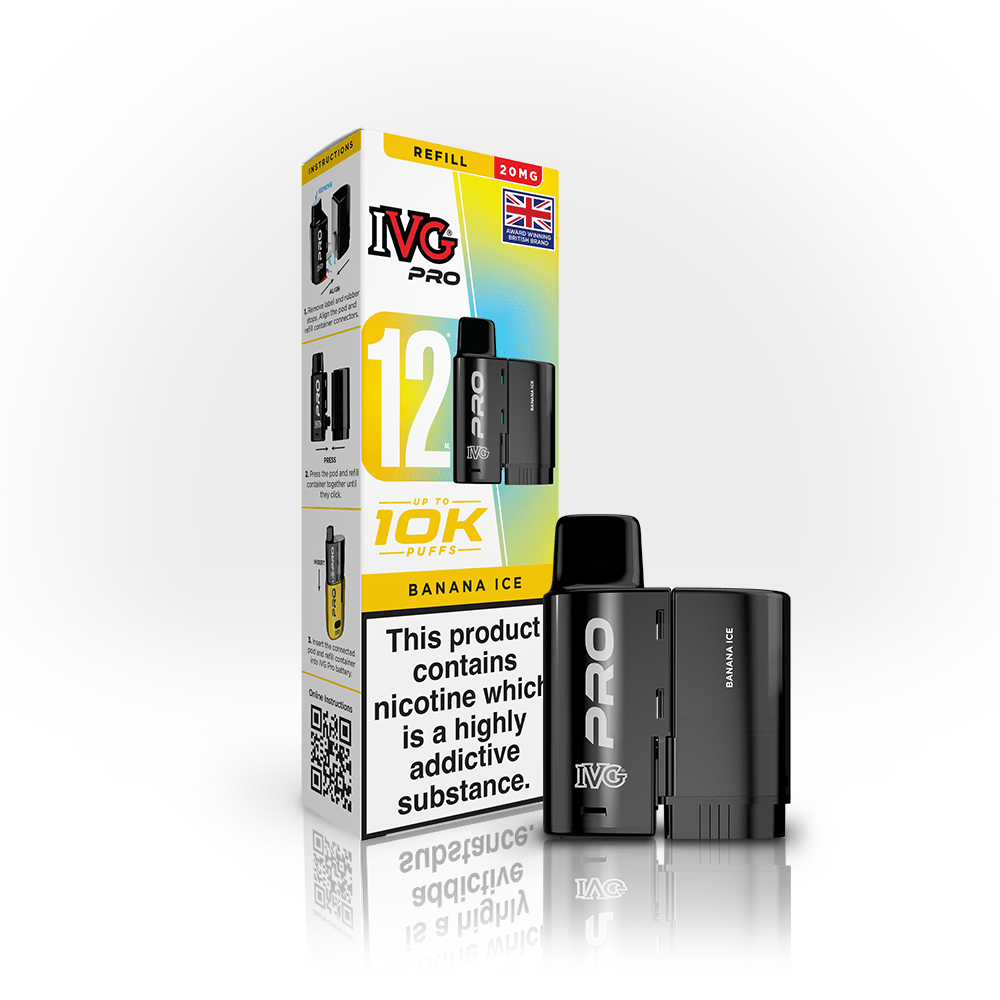 Shop IVG Pro 12 Pods - Banana Ice