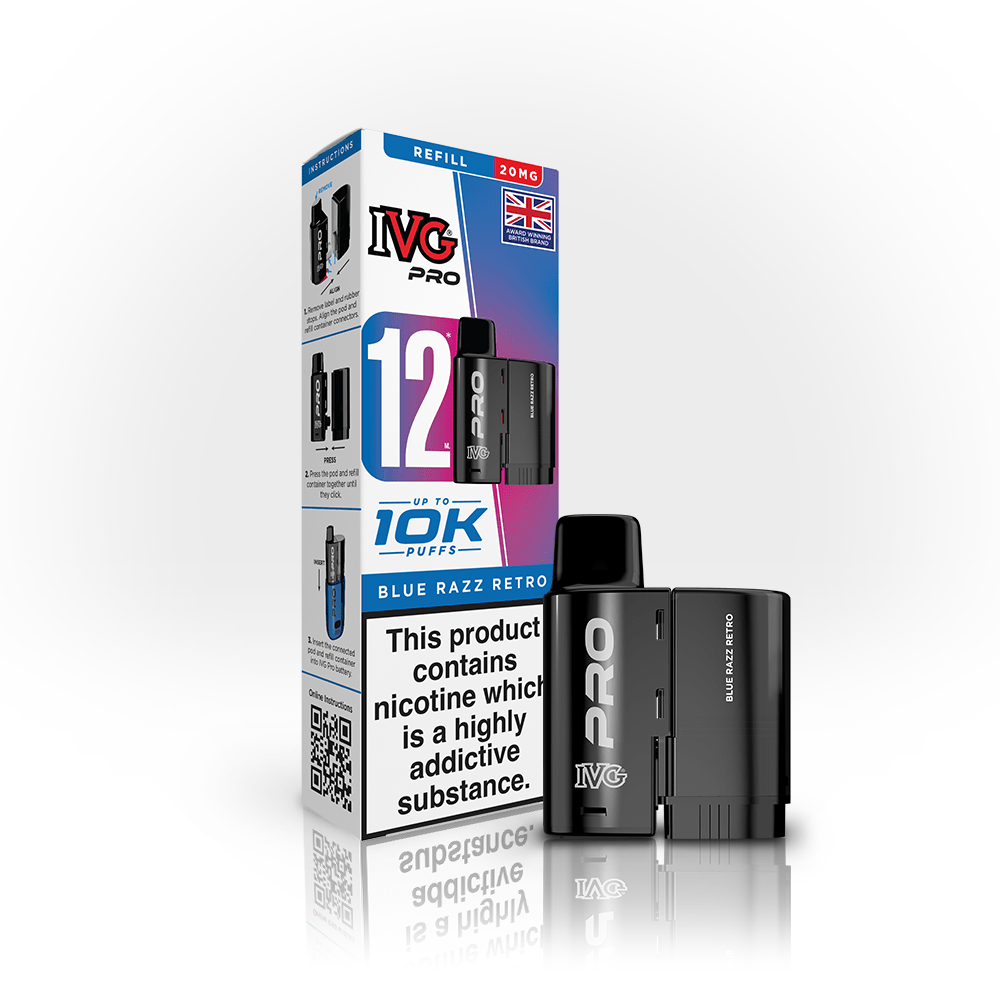 Shop IVG Pro 12 Pods - Blue Razz Retro