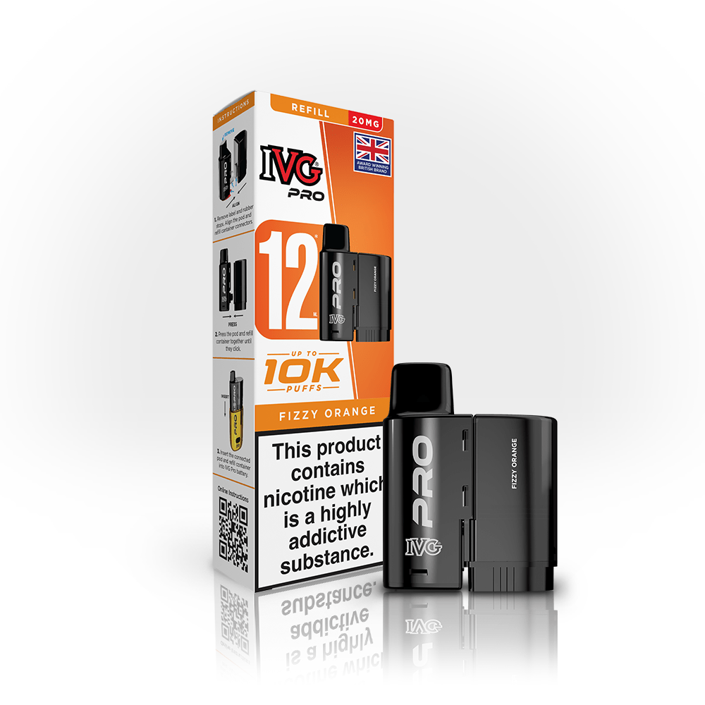 Shop IVG Pro 12 Pods - Fizzy Orange