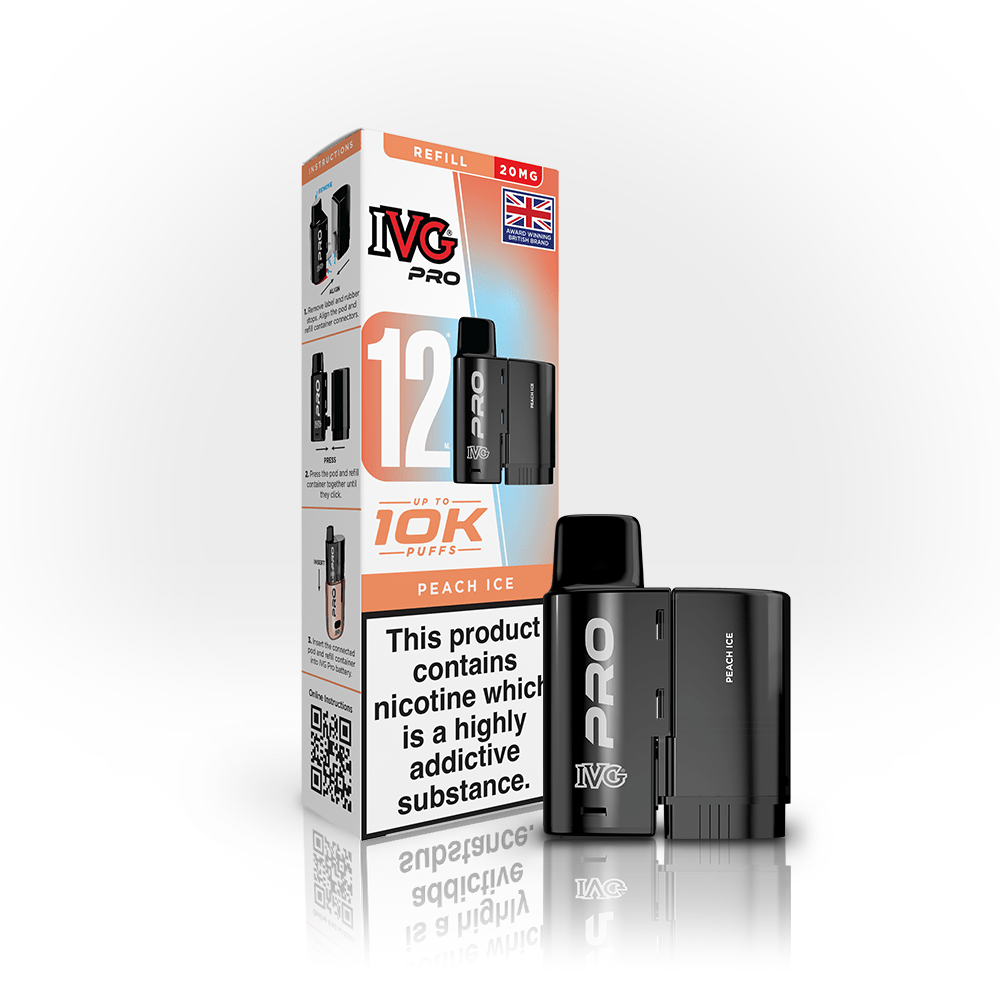Shop IVG Pro 12 Pods - Peach Ice