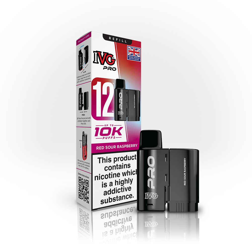 Shop IVG Pro 12 Pods - Red Sour Raspberry