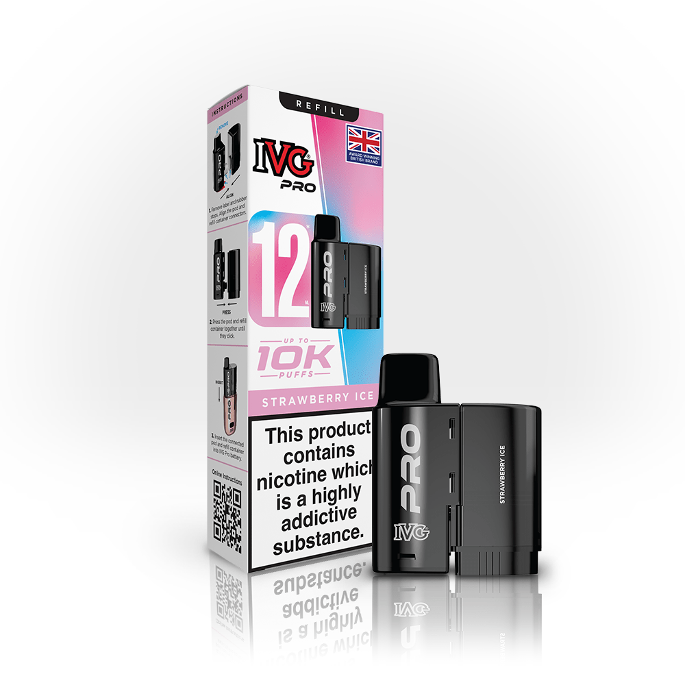 Shop IVG Pro 12 Pods - Strawberry Ice