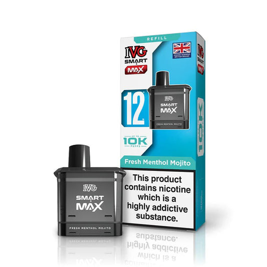 Shop IVG Smart Max 10k Replacement Pods - Fresh Menthol Mojito