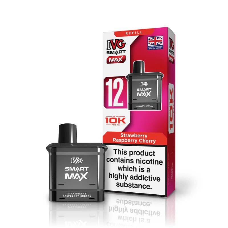 Shop IVG Smart Max 10k Replacement Pods - Strawberry Raspberry Cherry