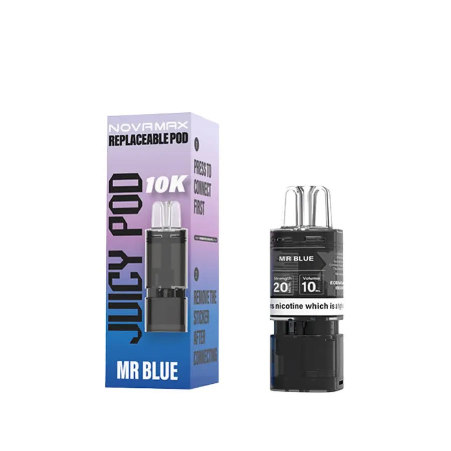 Shop Juicy Pod Novamax 10k Pods - Mr Blue