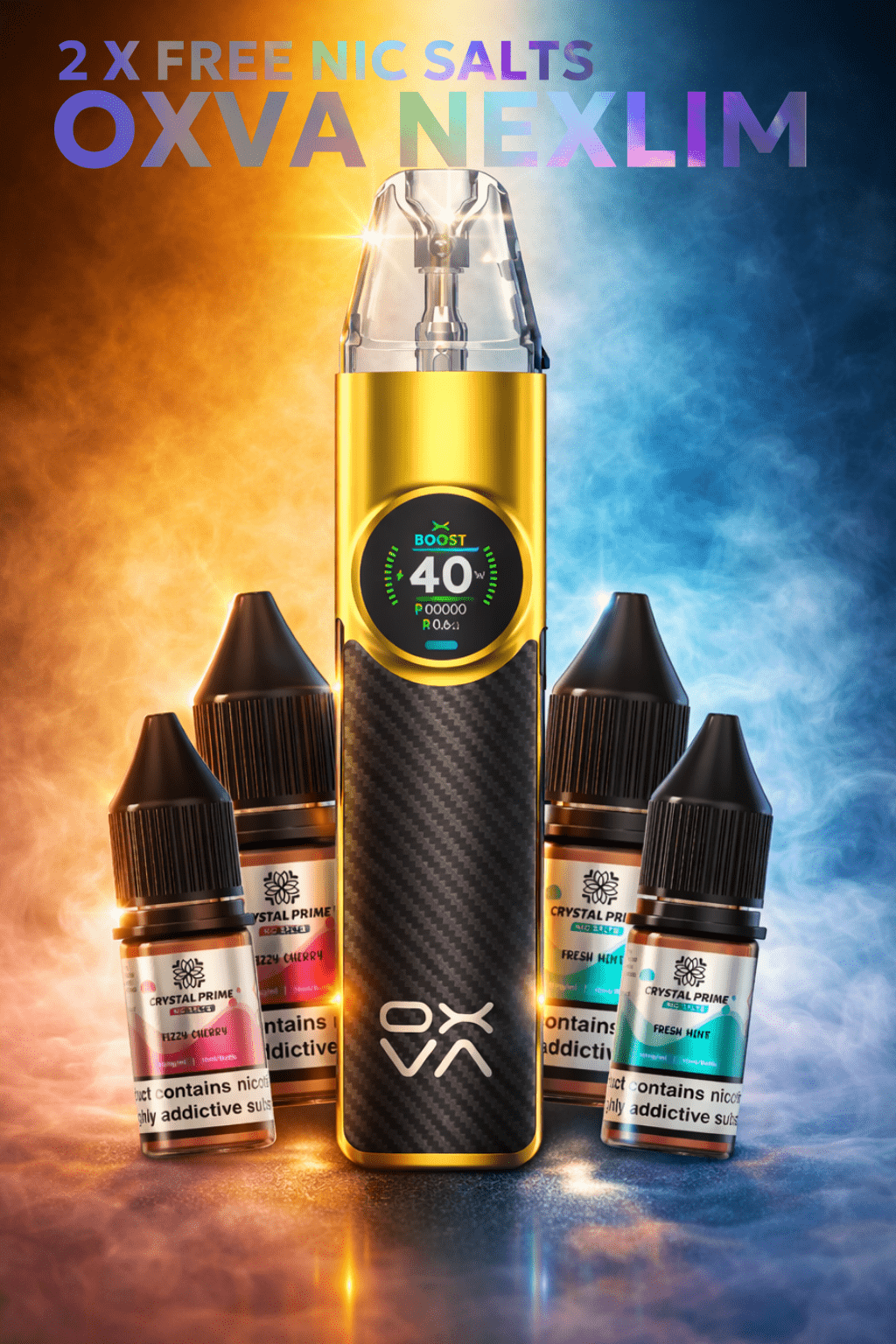 Oxva Nexlim Vape Kit + 2 Free Nic Salts Lowest Price ! Oxva Nexlim Vape Kit + 2 Free Nic Salts Lowest Price !