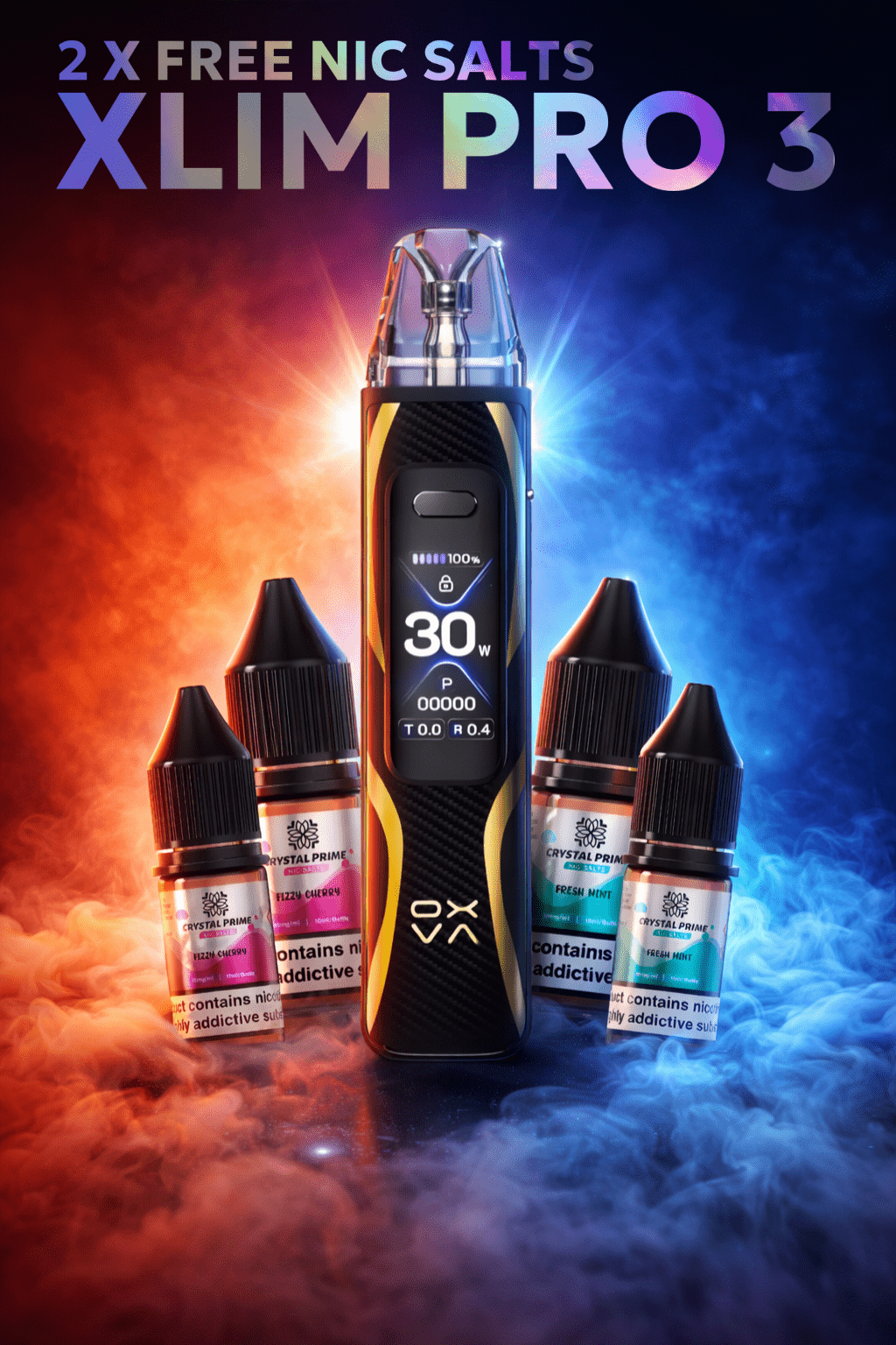 Shop Oxva Xlim 3 Pro Vape Kit + 2 Free Nic Salts