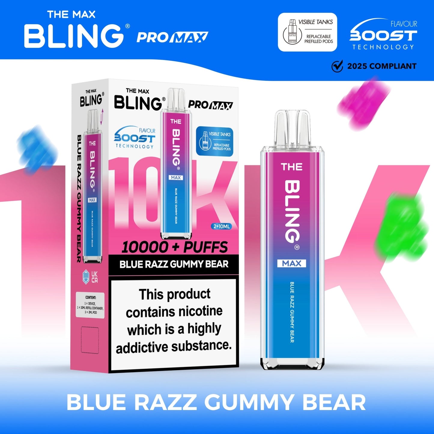 Shop The Crystal Bling Max 10000 - Blue Razz Gummy Bear