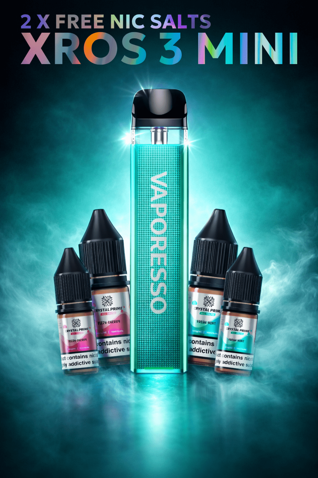 Vaporesso Xros 3 Mini Vape Kit + 2 Free Nic Salts Lowest Price ! Vaporesso Xros 3 Mini Vape Kit + 2 Free Nic Salts Lowest Price !