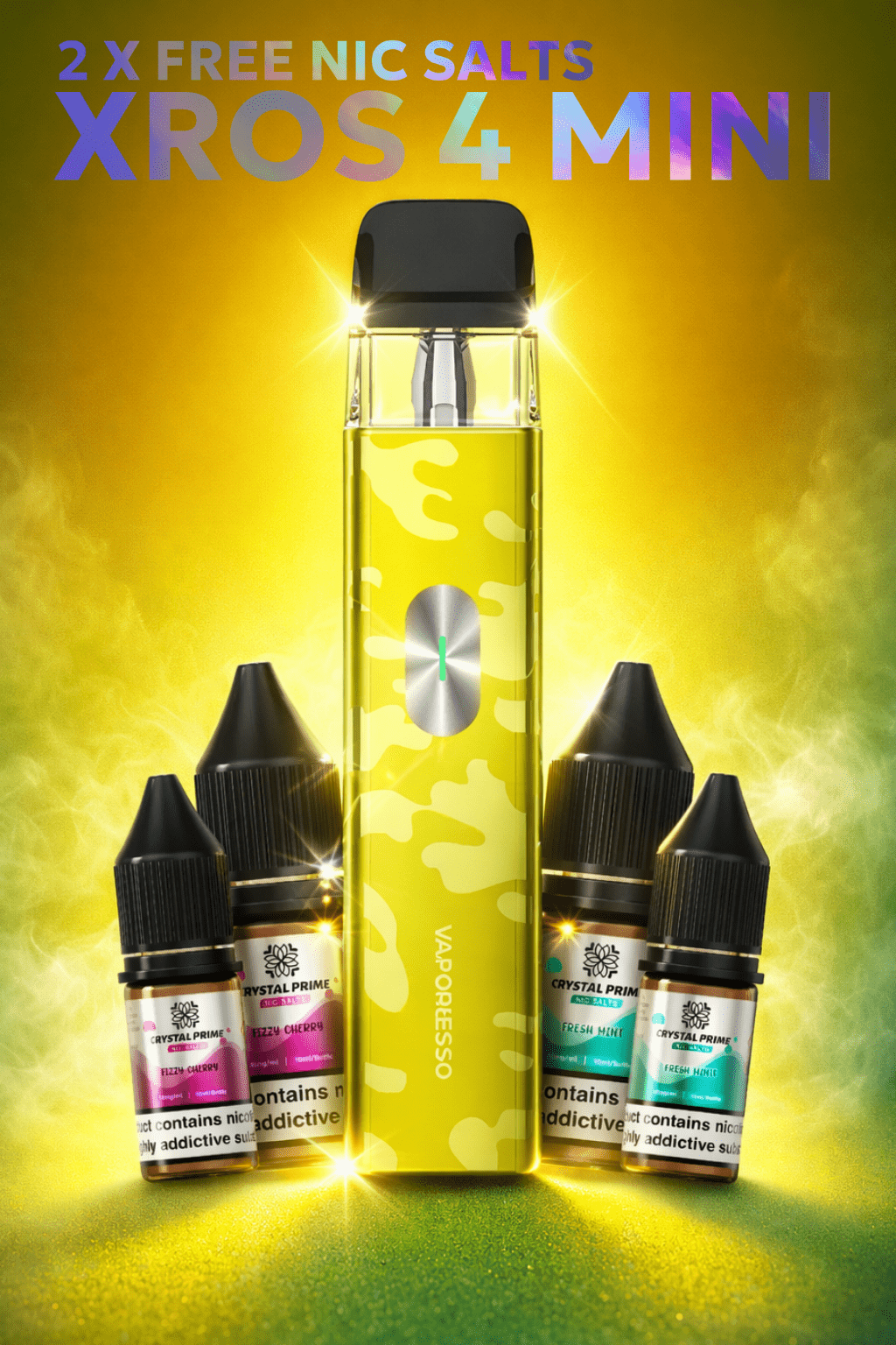 Vaporesso Xros 4 Mini Vape Kit + 2 Free Nic Salts Lowest Price ! Vaporesso Xros 4 Mini Vape Kit + 2 Free Nic Salts Lowest Price !