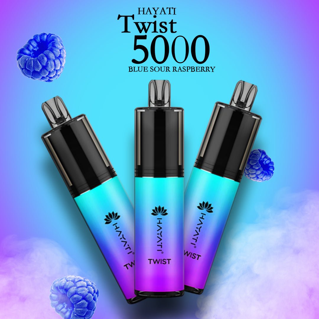 Sour Meets Sweet: Experience the Hayati Twist 5000 Blue Sour Raspberry - Crystal Prime 7000