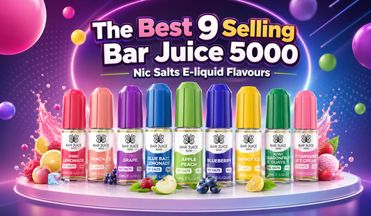 The Best 9 Selling Bar Juice 5000 Nic Salts E-liquid Flavours - Crystal Prime 7000