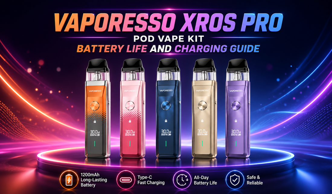 Vaporesso Xros Pro Pod Battery Life and Charging Guide - Crystal Prime 7000