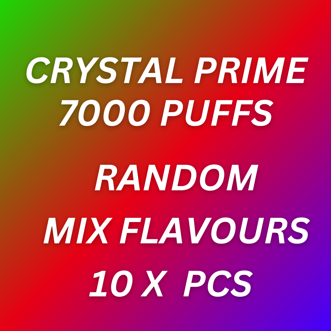 Crystal Prime 7000 (Mix Flavours Random) - Pack of 10