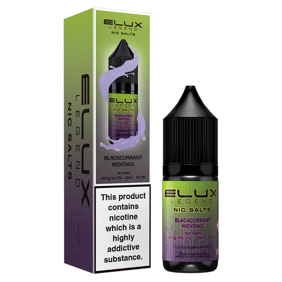 Elux Legend Nic Salts Liquid - Blackcurrant Menthol