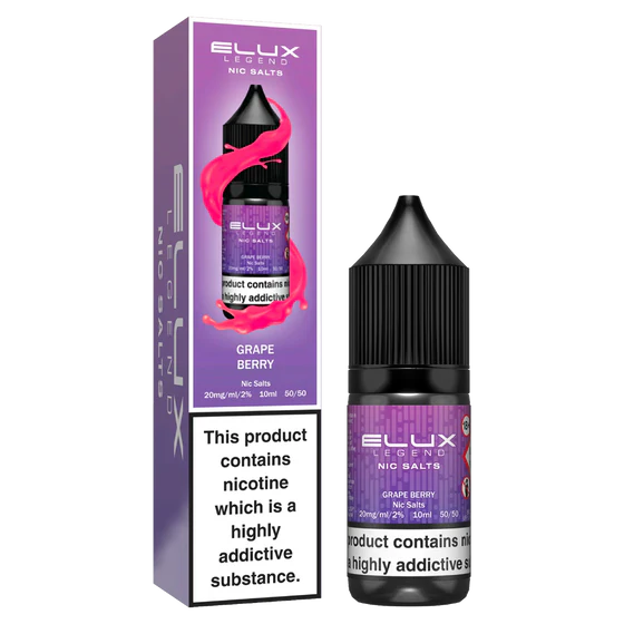 Elux Legend Nic Salts Liquid - Grape Berry
